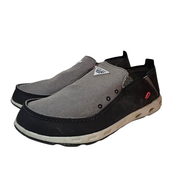 8.5W Columbia Bahama Vent Slip On Loafer Gray PFG Fishing Deck Boat Dock Shoes - Picture 4 of 11